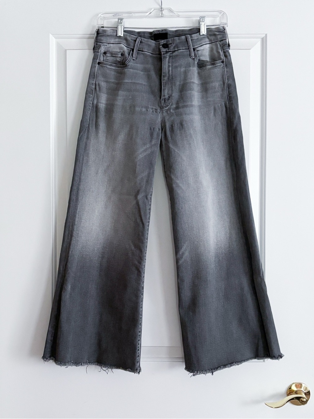 Mother The Roller Ankle Fray Jeans in Supermoon